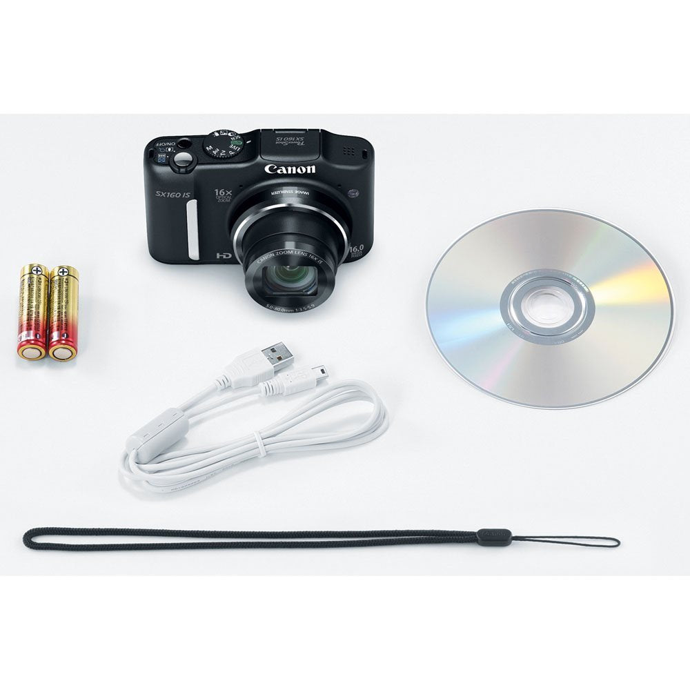 Canon PowerShot SX160 IS 720p video for easy sharing on compatible screens.