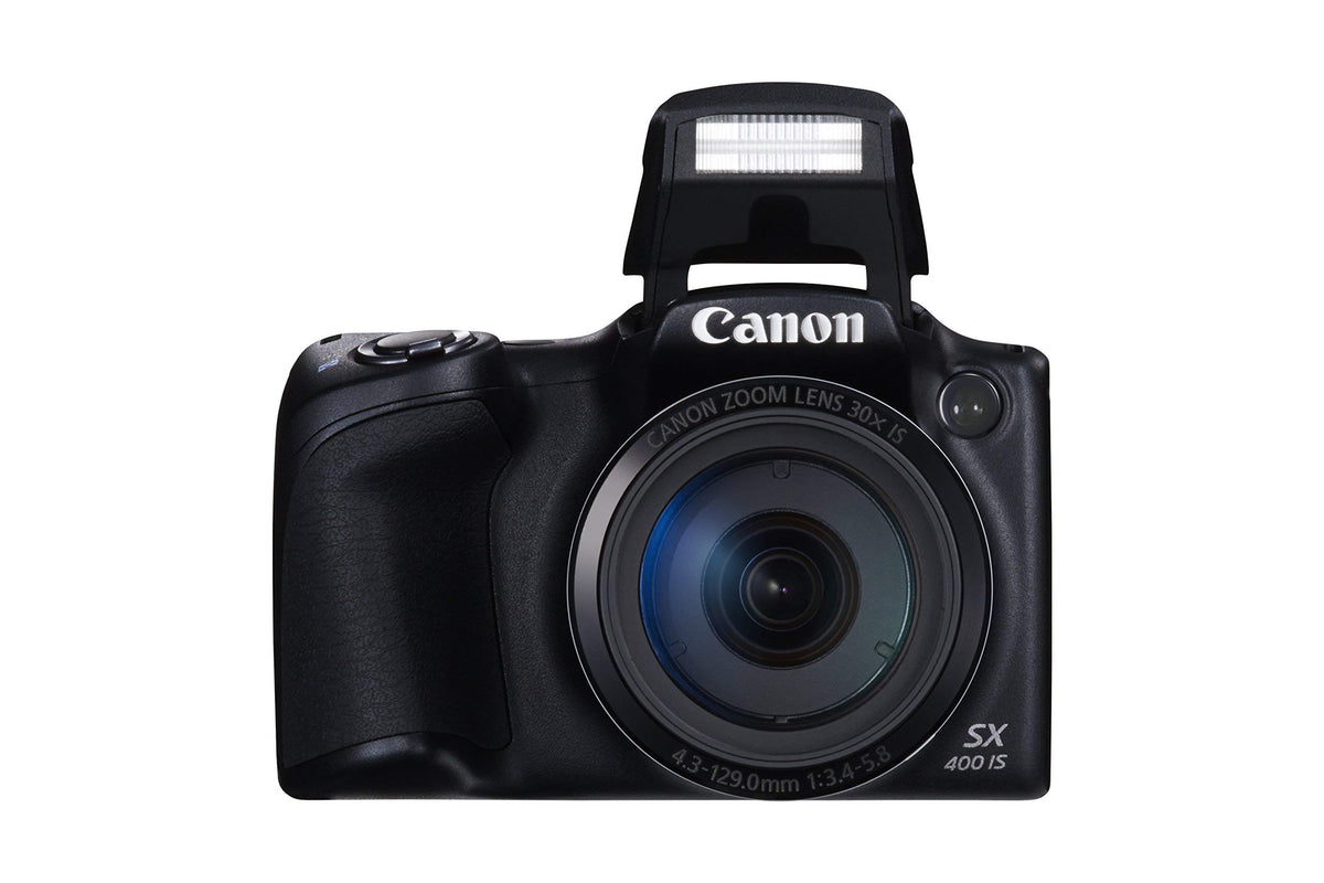 Canon PowerShot SX400 records 720p video with a dedicated movie button.