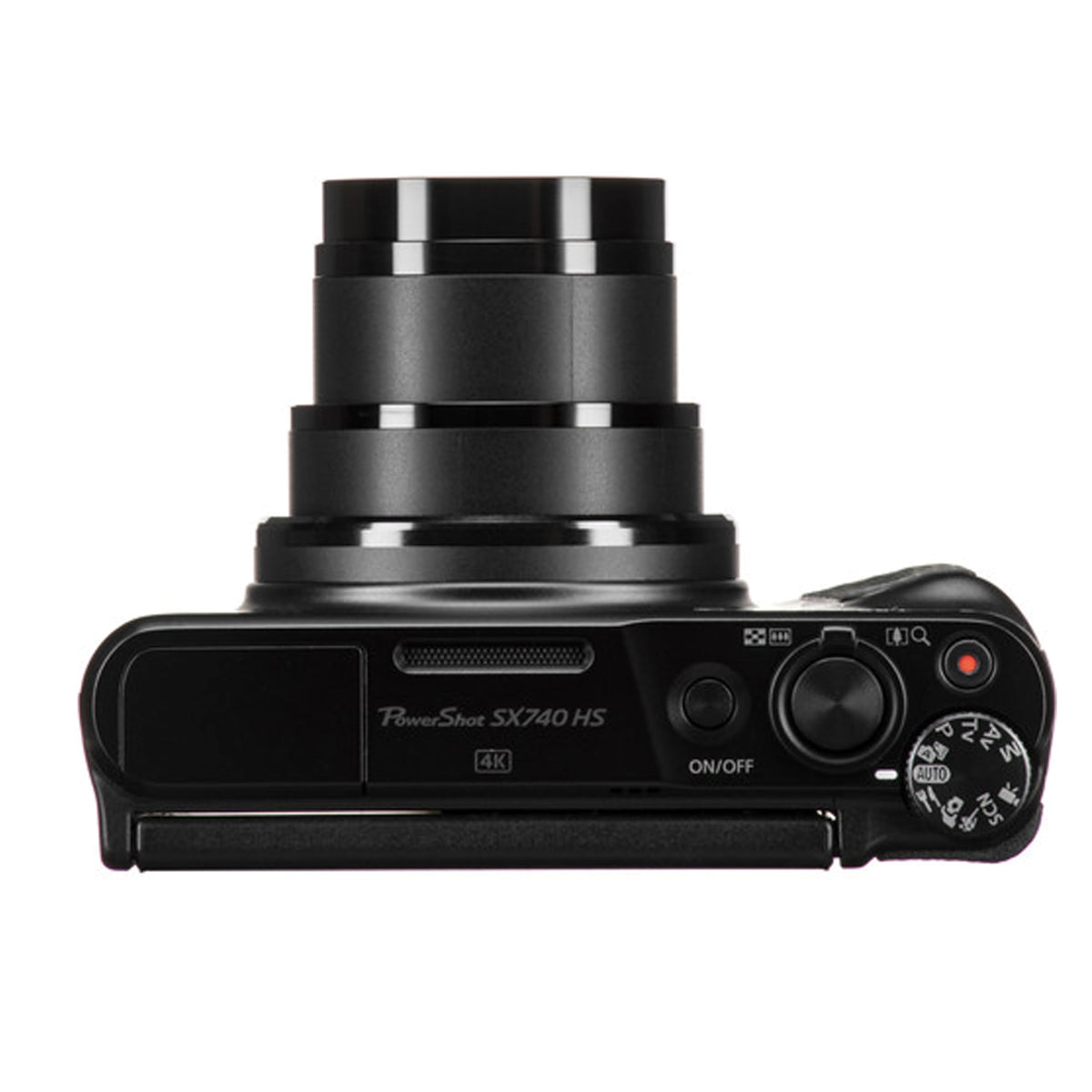Canon Powershot SX740 HS stabilizing pistol grip enhances handheld stability