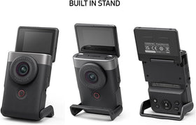 Canon PowerShot V10 live streaming ready for quick on-camera broadcasts.