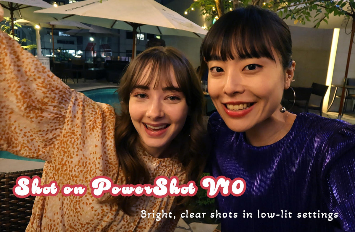 Canon PowerShot V10 low-light performance yields sharper footage in dim settings.