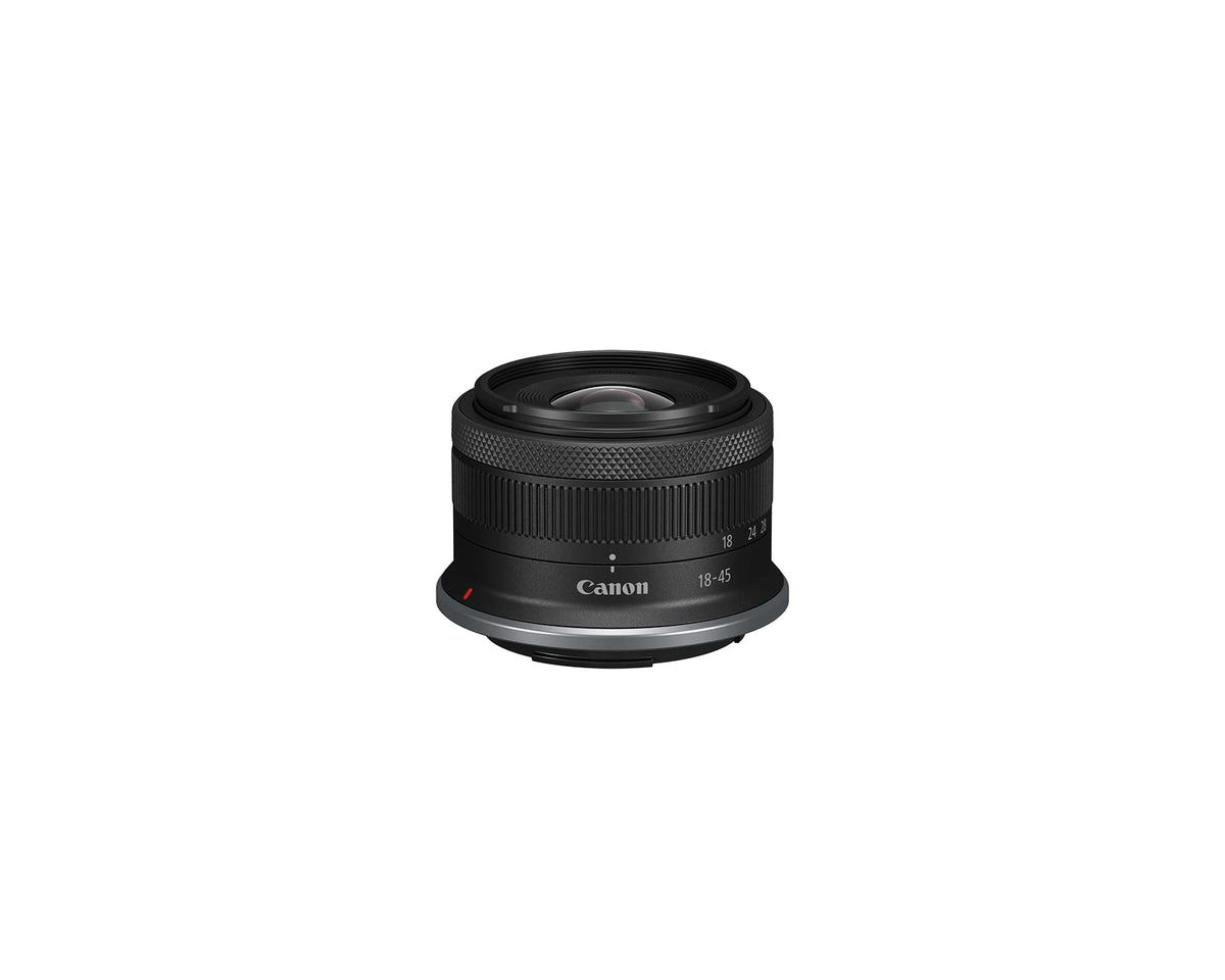 Canon RF-S18-45mm F4.5-6.3 IS STM versatile 18-45mm zoom for everyday scenes.