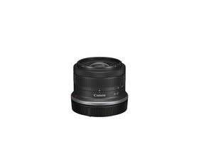 Canon RF-S18-45mm F4.5-6.3 IS STM compact zoom in a camera bag for travel versatility.