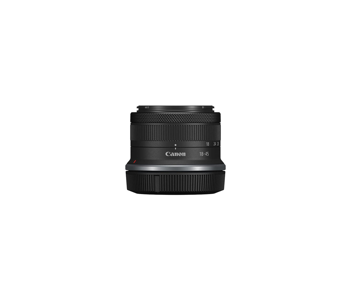 Canon RF-S18-45mm F4.5-6.3 IS STM retractable design fits in a pocket.