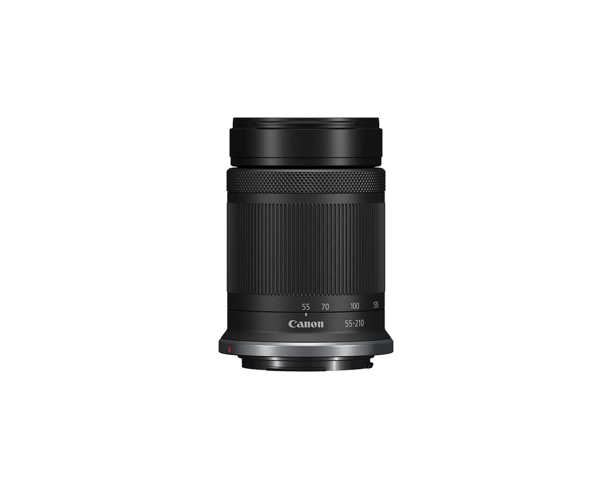 Canon RF-S55-210mm telephoto zoom for APS-C cameras enables versatile reach for distant subjects.