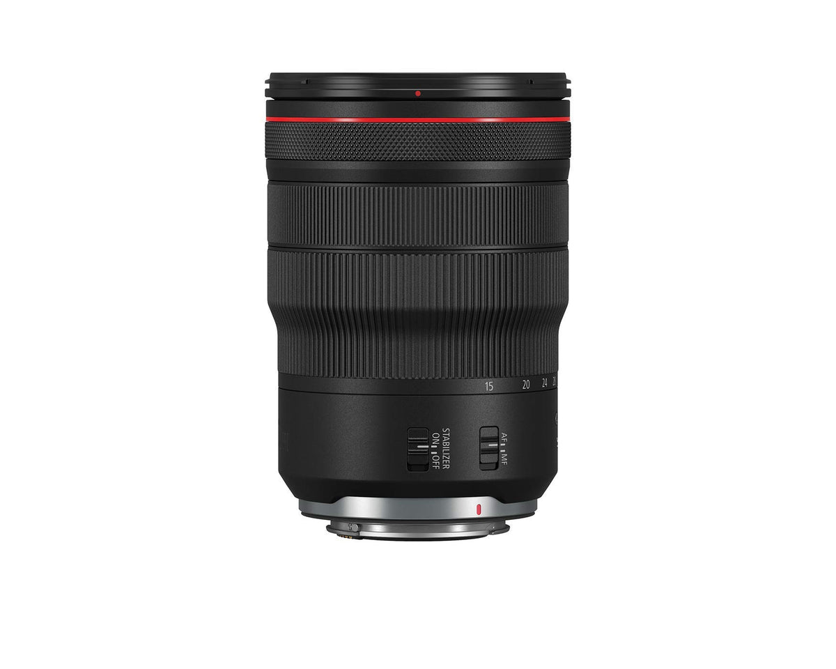 Canon RF 15-35mm f/2.8 L IS USM minimum focusing distance enables close cityscapes.
