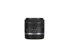 Canon RF24-50mm lens close-up glass elements reduce ghosting and flare.
