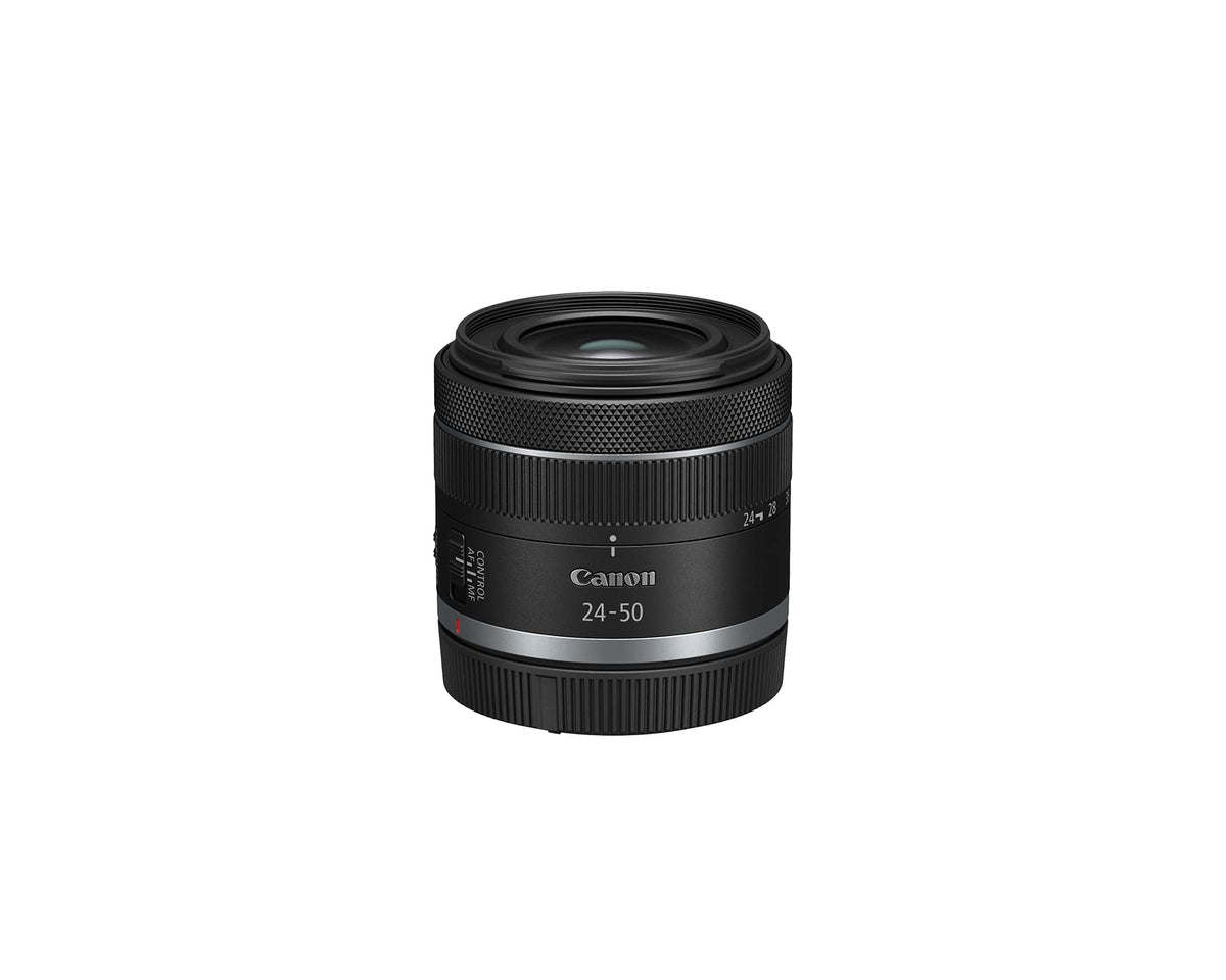 Canon RF24-50mm lens stabilization enabling steadier shots on the go.