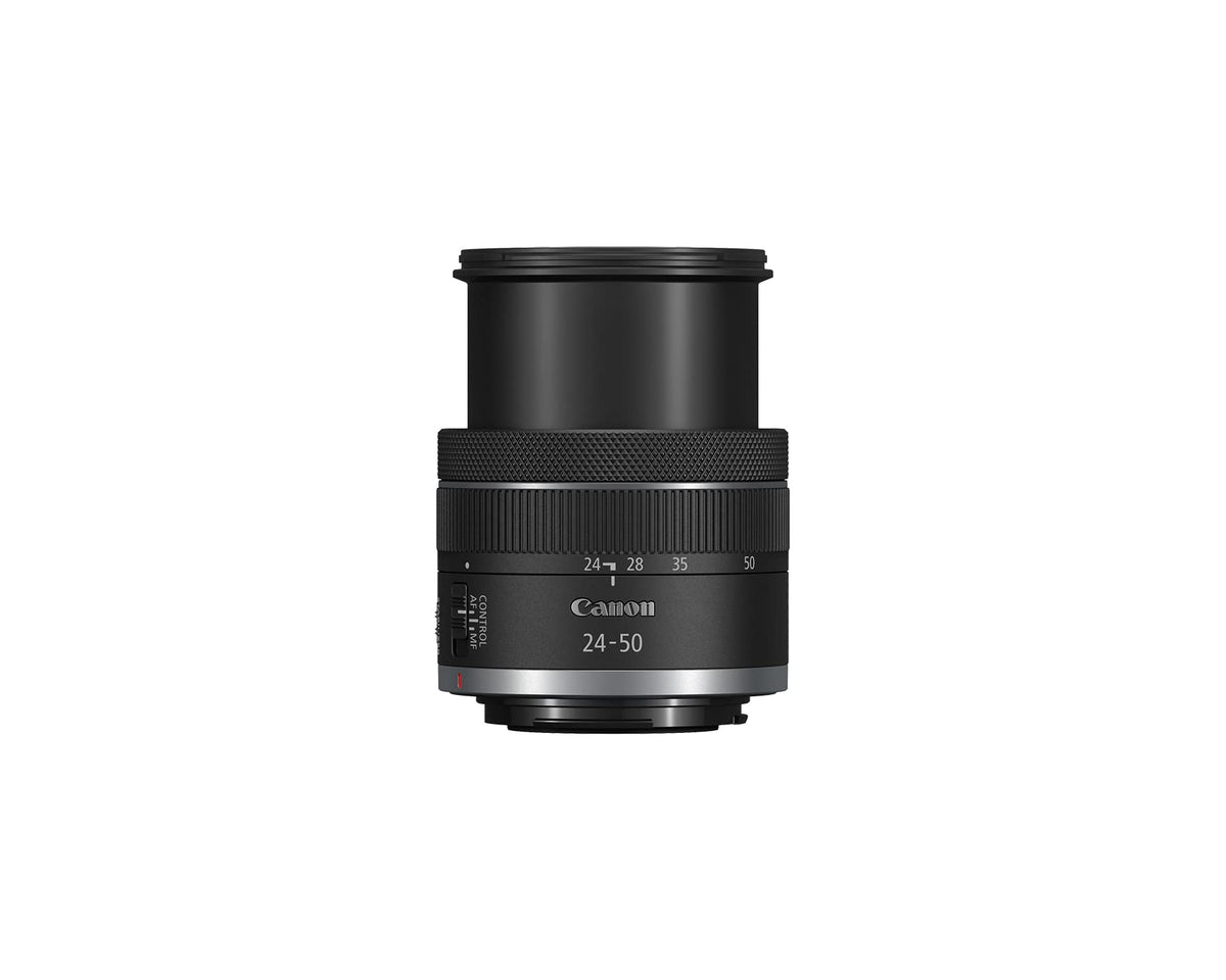 Canon RF24-50mm lens zoom range 24-50mm ideal for photos and video on EOS R.
