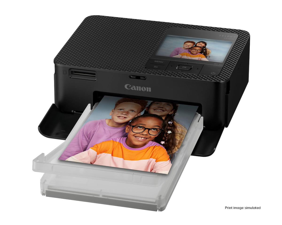 Canon Selphy CP1500 front view, compact and portable for home or travel use.