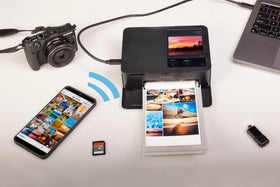 Canon Selphy CP1500 side profile highlights slim footprint for small spaces