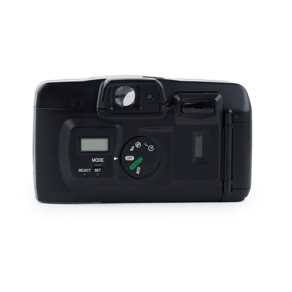 Canon Sure Shot 60 Zoom built-in flash indicator signals readiness.