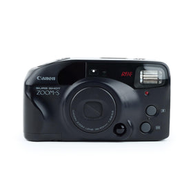 Canon Sure Shot Zoom-S 38-60mm front view showing compact design and ease of use