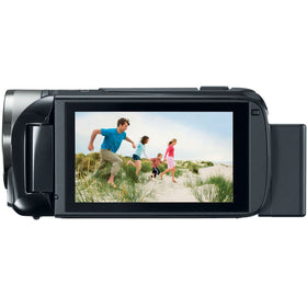 Canon VIXIA HF R500 high capacity battery supports longer shooting sessions.
