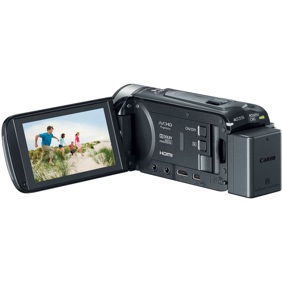 Canon VIXIA HF R500 3-inch touch panel enables quick, intuitive control.