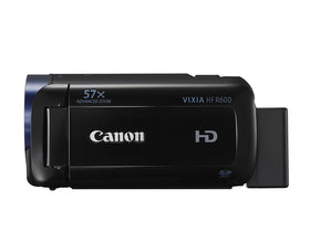 Canon VIXIA HF R600 3-inch touchscreen for easy on-screen controls.
