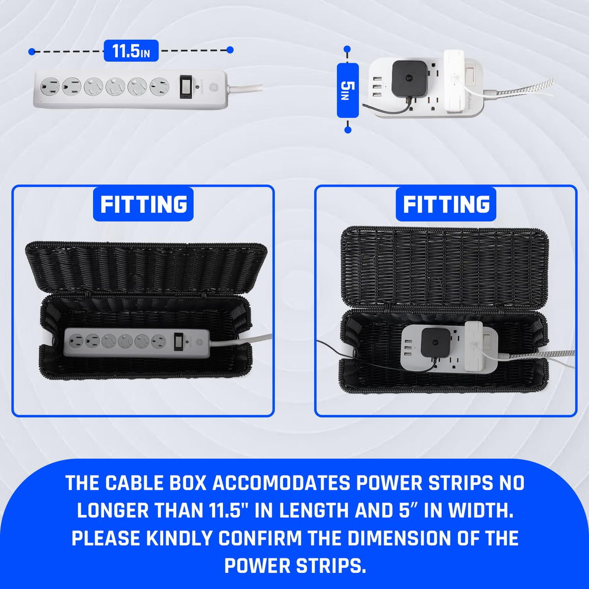 Cantalop interior with power strip showing organized electronics and airflow benefit