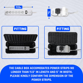 Cantalop interior with power strip showing organized electronics and airflow benefit