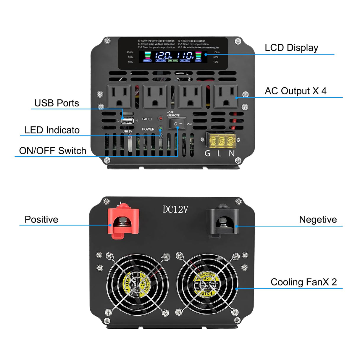 Cantonape remote controller enables convenient on/off operation from a distance.