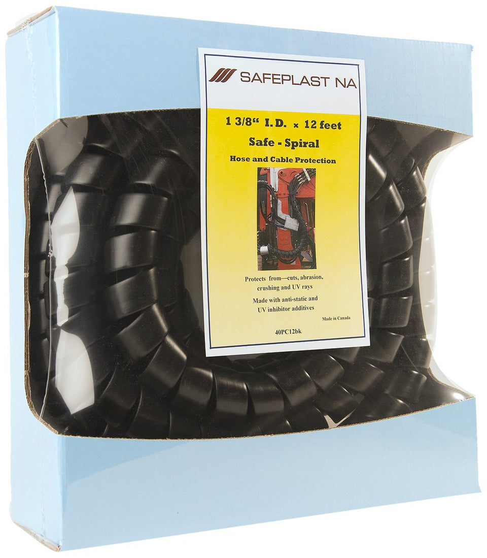 Caplugs SPPC black pre-cut wrap ready for quick hose protection installation.