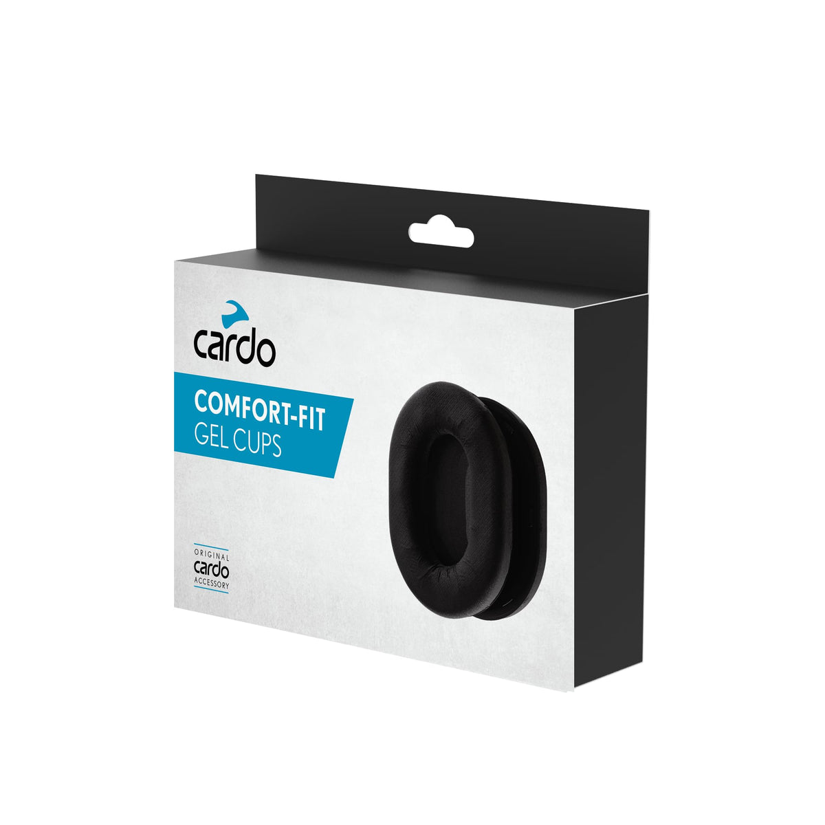 Cardo Comfort-Fit gel cup front view showing fit and comfort benefits