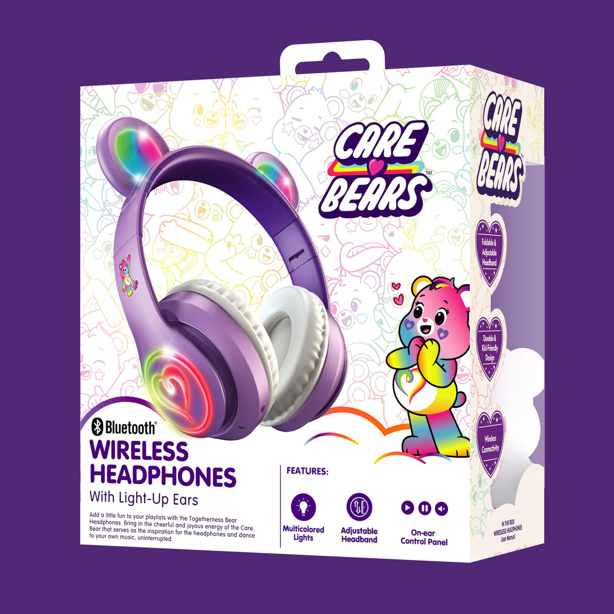 Care Bears headphones with hands-free calling for convenient chats on the go