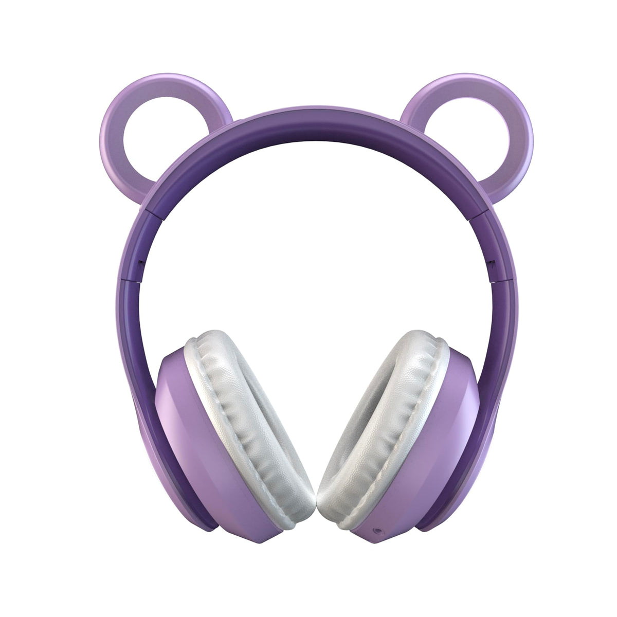 Care Bears headphones with multicolor LED earcups glowing during music and calls