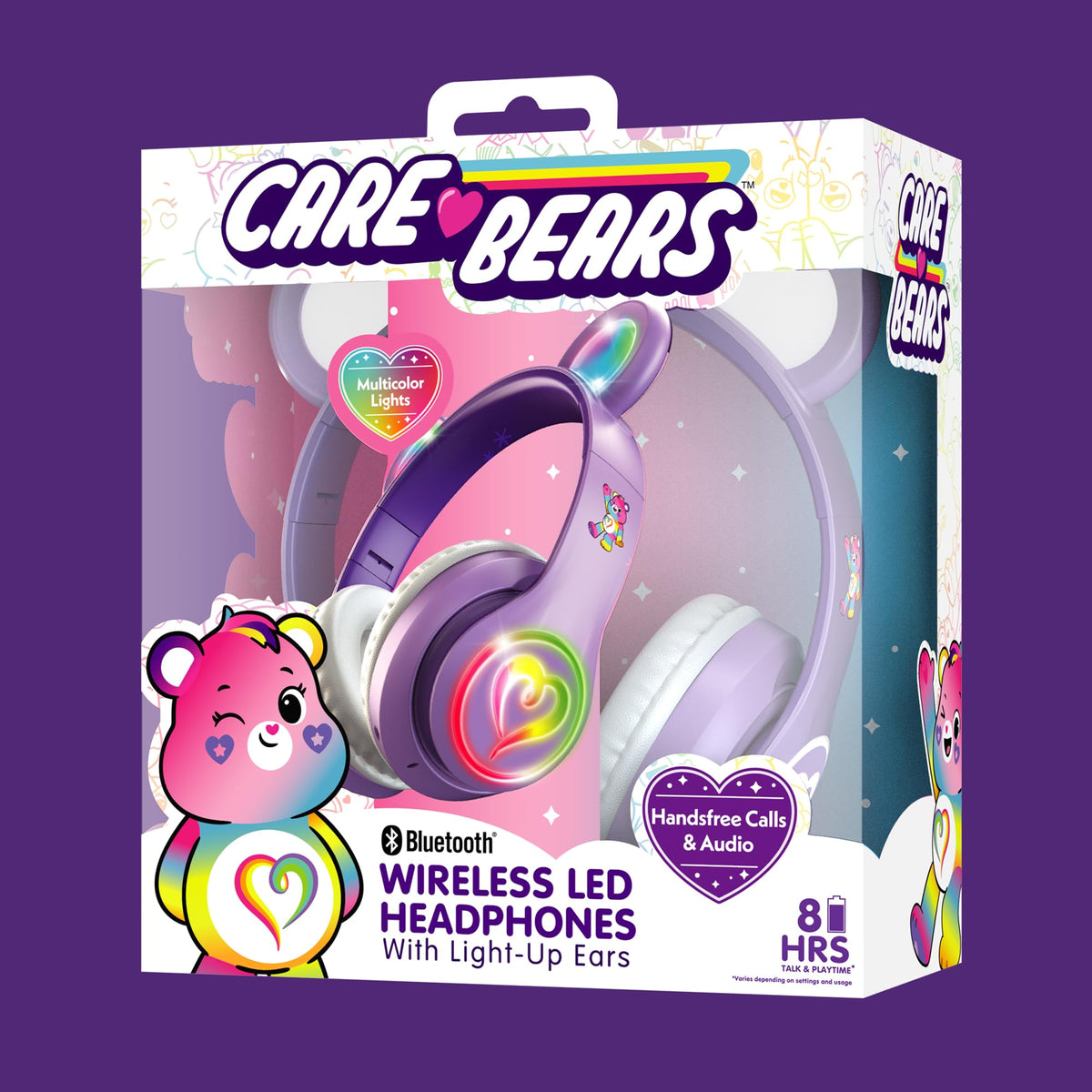 Care Bears headphones offer up to 8 hours of battery life for daily use