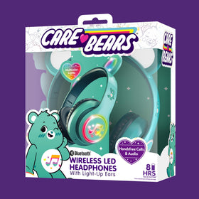 Care Bears on-ear control panel for quick volume, play, and skip.