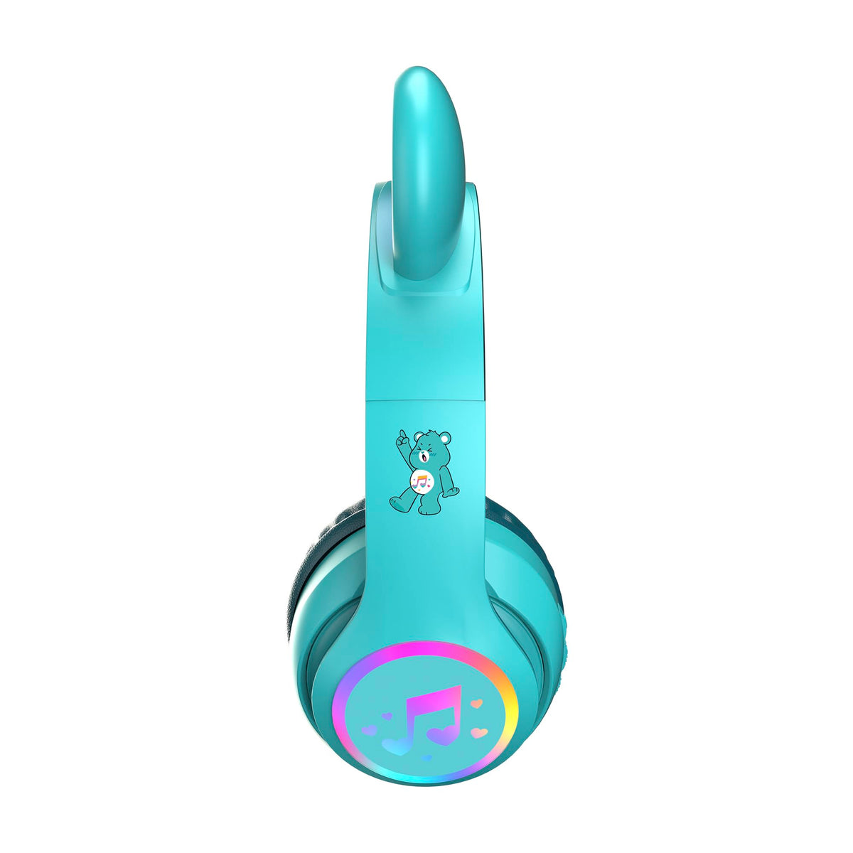 Care Bears wireless headphones with Bluetooth connectivity for easy device pairing.