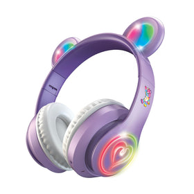 Care Bears wireless headphones with light-up ears for vibrant kid-friendly listening