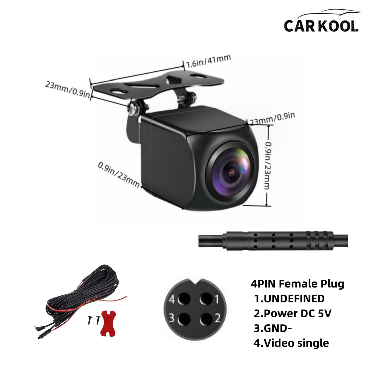 CARKOOL reverse-trigger cable 23ft highlights automated display activation