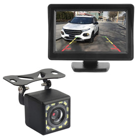 Carleef plug‑and‑play backup camera with 4.6-inch monitor for simple, quick parking setup.