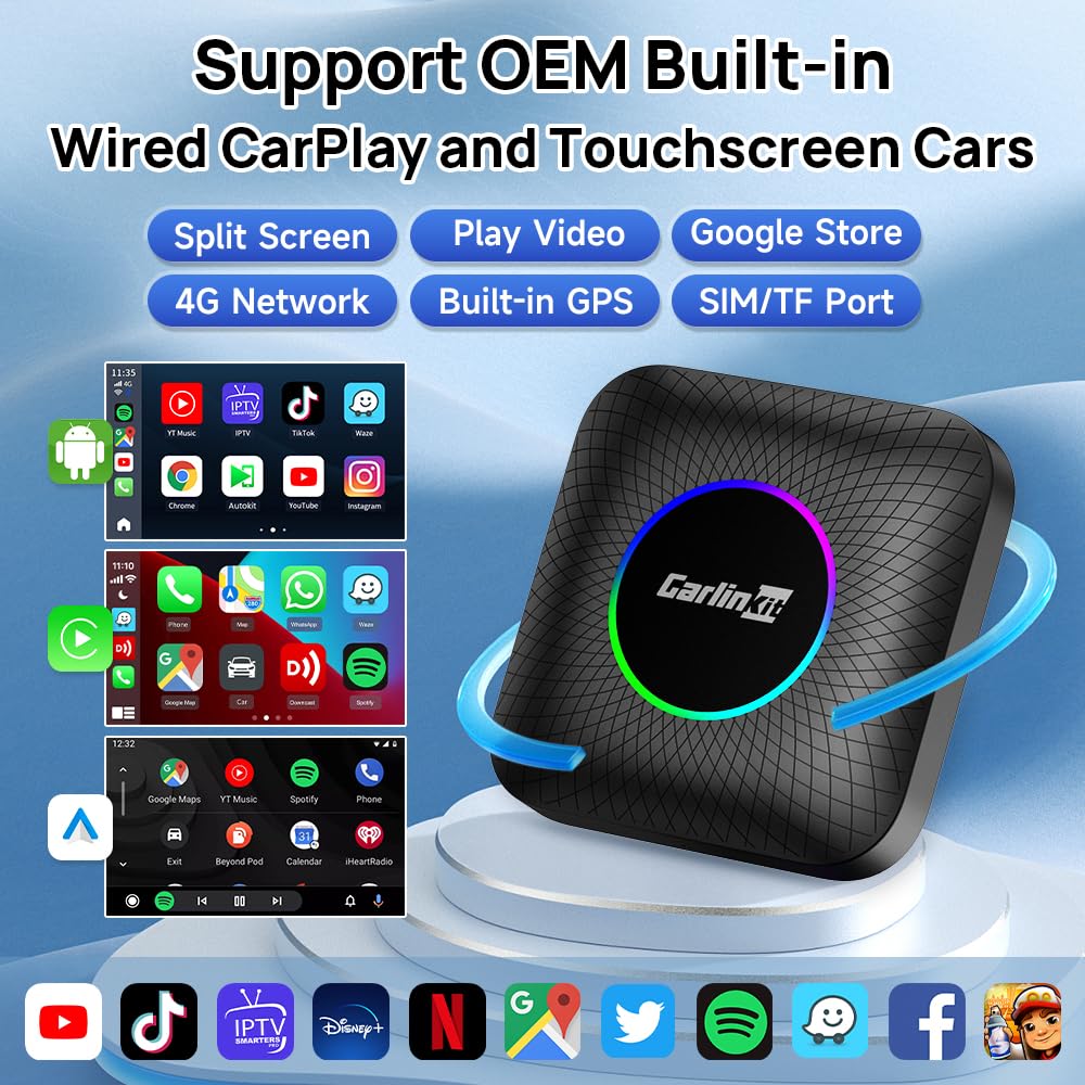 Carlinkit AI Box in-dash installation shows seamless CarPlay upgrade.