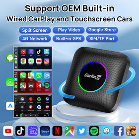 Carlinkit AI Box in-dash installation shows seamless CarPlay upgrade.