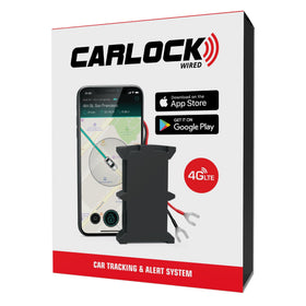 CarLock hidden GPS tracker front view shows real-time location updates.