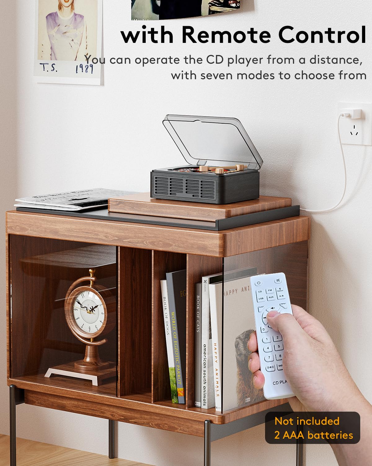 CARONSORT accessories with cables and remote showing included items for quick setup