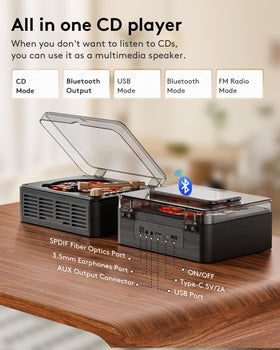 CARONSORT side speaker grille detail highlighting wooden enclosure for warmer bass response