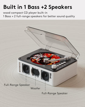 CARONSORT top-open CD tray with disc loaded and visible benefits simple disc access