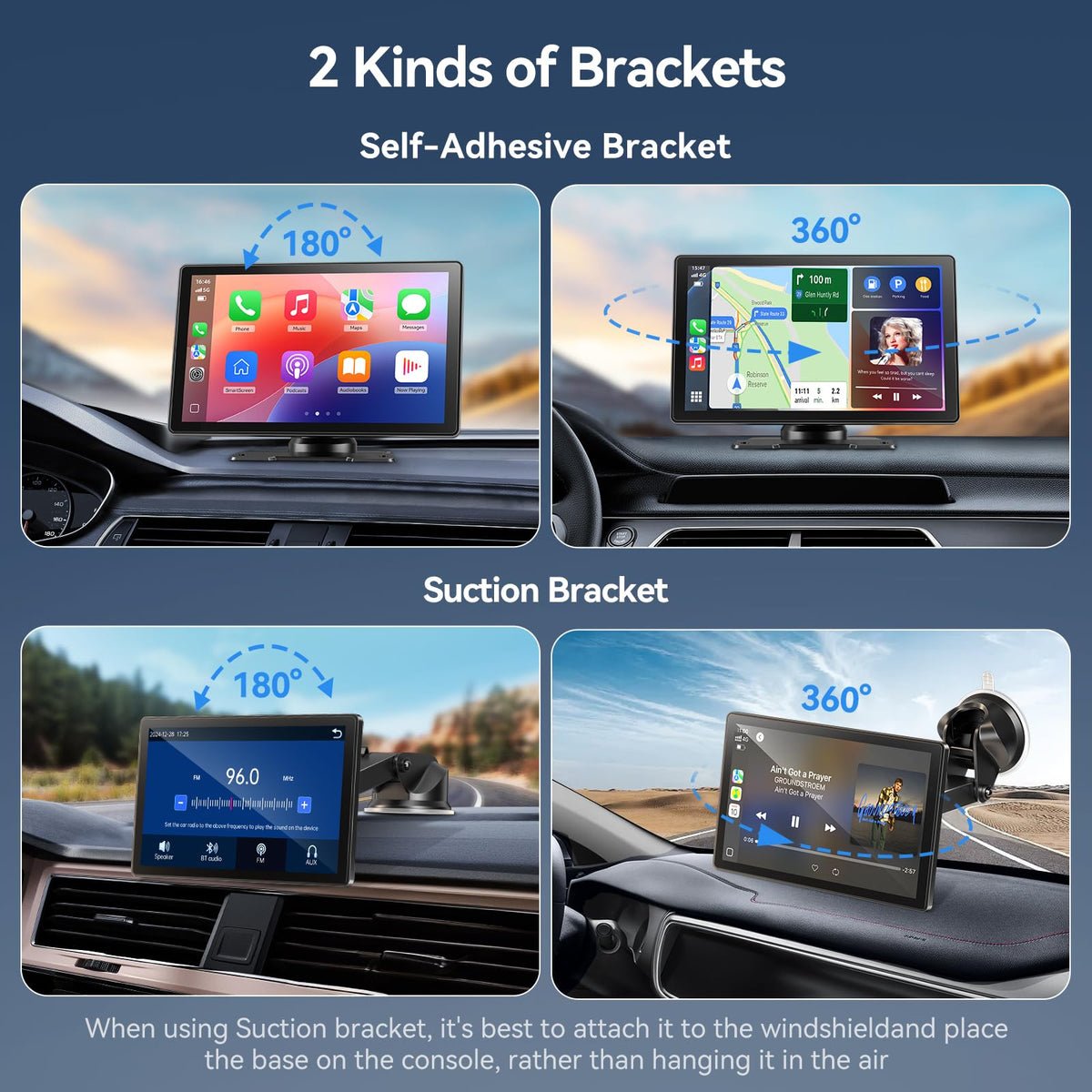 Carpeer connection ports and audio outputs view offering flexible sound options