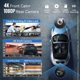 Carpeer rear 1080P camera night view showing enhanced visibility while reversing
