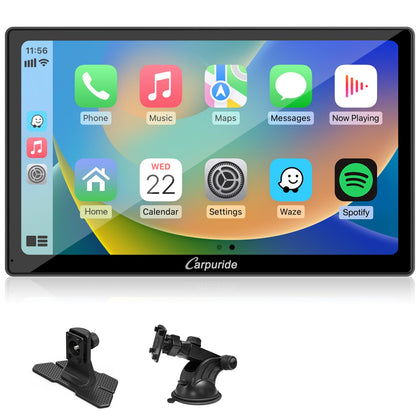 Carpuride 9-inch Apple CarPlay wireless screen for hands-free navigation