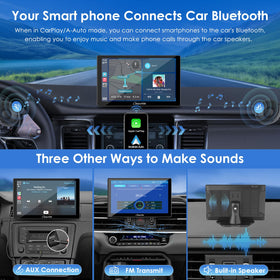 Carpuride 9-inch Mirror Link displays phone content on car screen