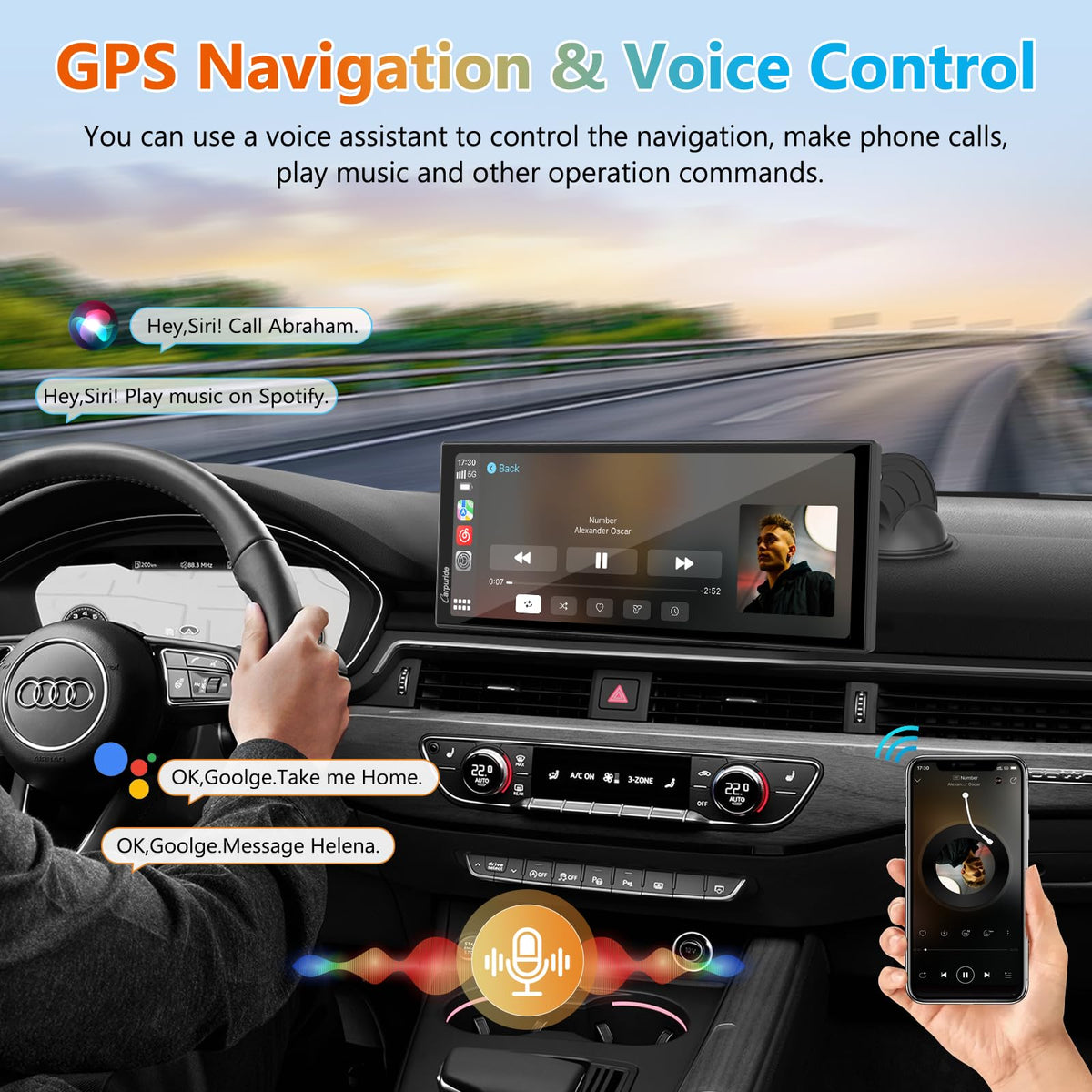 Carpuride loop recording with gravity sensor protecting clips