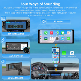 Carpuride voice-control with Siri and Google Assistant for hands-free use