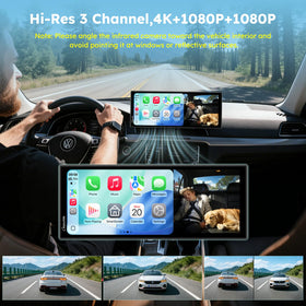 Carpuride W125S rear camera 1080P for rear visibility