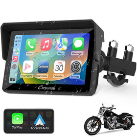 Carpuride W502 5-inch display for clear navigation on the road.