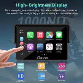 Carpuride W502BS high-clarity IPS display for navigation