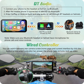 Carpuride W603D wireless CarPlay integration for hands-free use