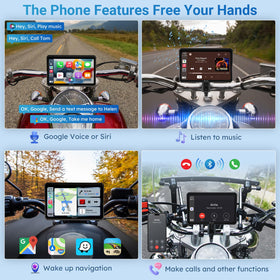 Carpuride W702 waterproof shell ensures reliable display in rain or sun
